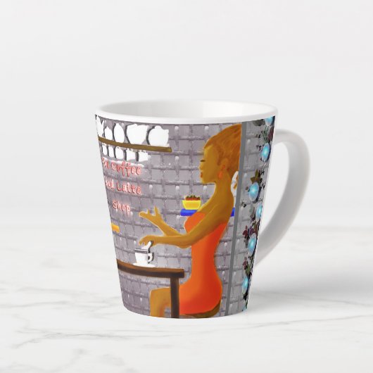 Köstlicher Kaffee mit einer Tasse Freundschaft (Rechte Ecke)