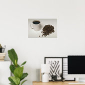 Köstlicher Kaffee und Bohnen Poster (Heimbüro)
