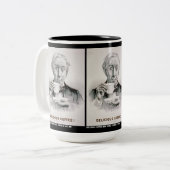 Köstlicher Kaffee! Zweifarbige Tasse (Vorderseite Links)