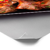 Köstlicher Lamm-Steak Poster (Ecke)
