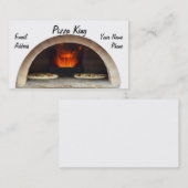 Köstlicher Ofen gebackene Pizza Visitenkarte (Vorne/Hinten)