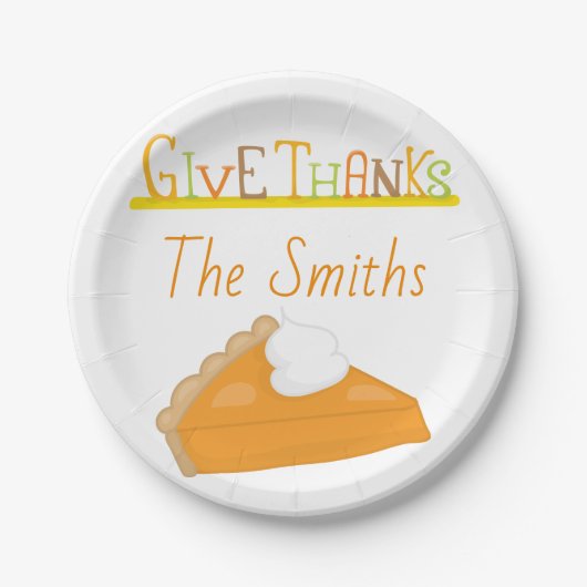 Köstlicher Süßkartoffelkuchen Erntedank Pappteller (Vorderseite)