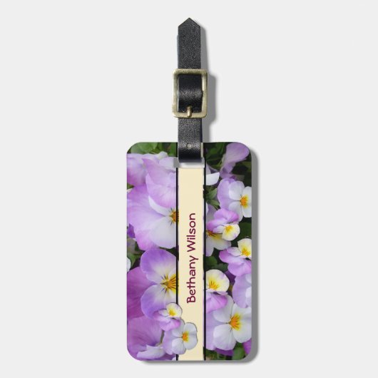 Köstlicher Viola ~ Gepäckanhänger (Vorderseite vertikal)