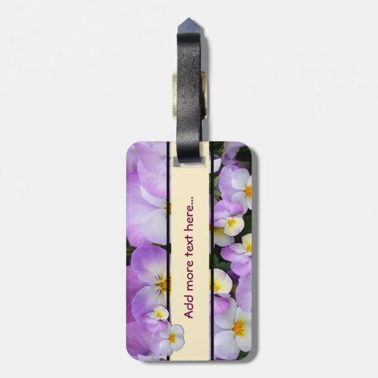 Köstlicher Viola ~ Gepäckanhänger (Rückseite vertikal)