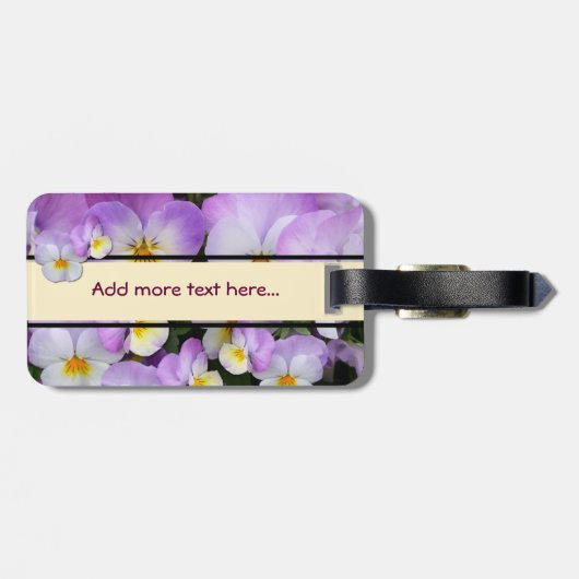 Köstlicher Viola ~ Gepäckanhänger (Rückseite horizontal)