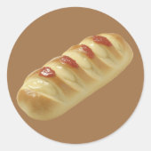 Köstliches Brot Runder Aufkleber (Vorderseite)