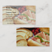 Köstliches Brot, Sandwiches, Kuchen und Kekse Visitenkarte (Vorne/Hinten)