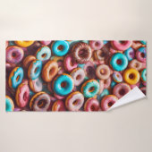 Köstliches Donut-Muster Badehandtuch (Badehandtuch)