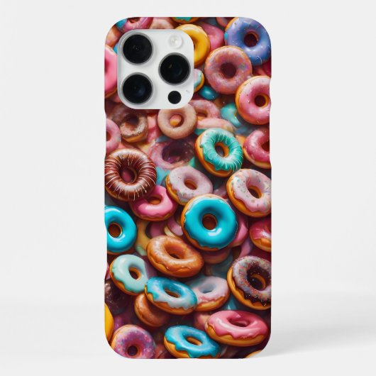 Köstliches Donut-Muster iPhone Hülle (Rückseite)