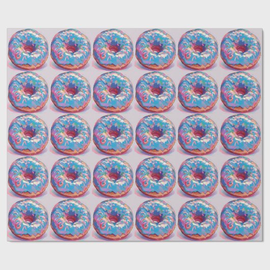 Köstliches Donut-Packpapier Geschenkpapier (Flach)