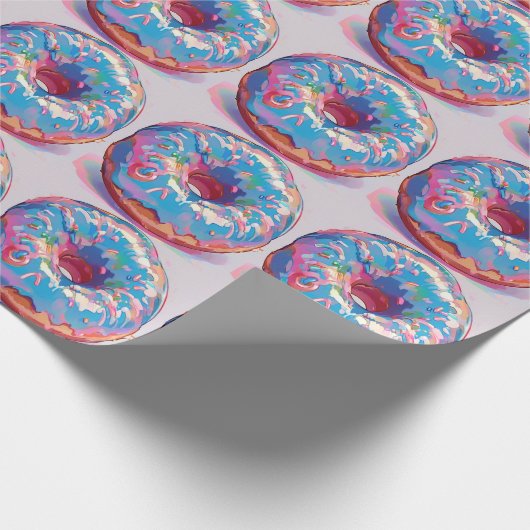 Köstliches Donut-Packpapier Geschenkpapier (Ecke)