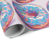 Köstliches Donut-Packpapier Geschenkpapier (Rolleneckpunkt)