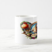 Köstliches Duo - Design für Lebensmittel und Fisch Kaffeetasse (Mittel)