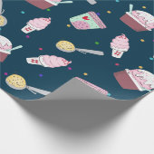 Köstliches Eiscreme-Muster-Packpapier Geschenkpapier (Ecke)