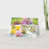 Köstliches Frühstück Tee Party Lemon Drink Karte (Vorderseite)