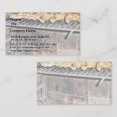 Köstliches gebratenes Huhn über dem Feuer Visitenkarte (Vorne/Hinten)