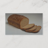 Köstliches geschnittenes Weizenbrot Visitenkarte (Rückseite)