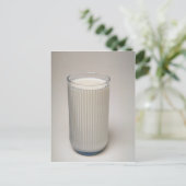 Köstliches Glas Milch Postkarte (Stehend Vorderseite)