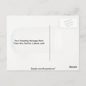 Köstliches Glas Milch Postkarte (Rückseite)