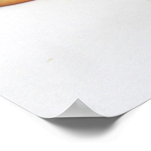 Köstliches Ham & Cheese Sub Sandwich Poster (Ecke)