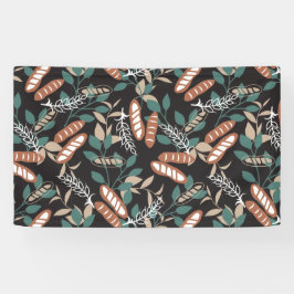 Köstliches, hausgemachtes Baguette-Brotmuster Banner