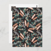 Köstliches, hausgemachtes Baguette-Brotmuster Postkarte (Vorne/Hinten)