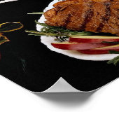 Köstliches Holiday-Rindfleisch, Braten und Steaks Poster (Ecke)