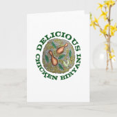 Köstliches Huhn Biryani indische Küche Karte (Gelbe Blume)