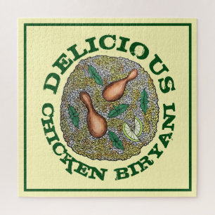 Köstliches Huhn Biryani indische Küche Puzzle