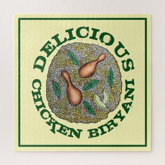 Köstliches Huhn Biryani indische Küche Puzzle (Vertikal)