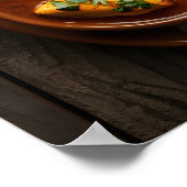 Köstliches Huhn Tikka Masala Curie mit Reis Poster (Ecke)