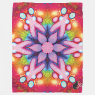 Köstliches Kaleidoskop Fleecedecke