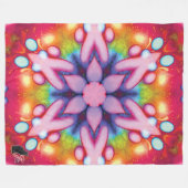 Köstliches Kaleidoskop Fleecedecke (Vorderseite (Horizontal))