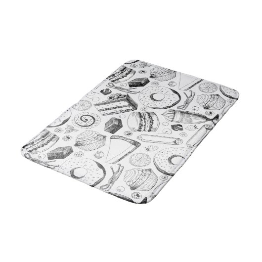 Köstliches Muster Badematte (Schrägansicht)