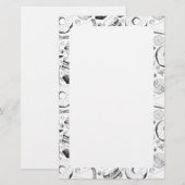 Köstliches Muster Briefpapier (Vorne/Hinten)