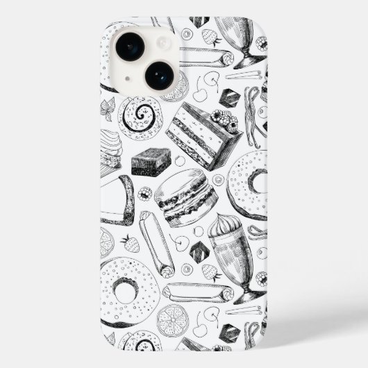 Köstliches Muster Case-Mate iPhone Hülle (Rückseite)