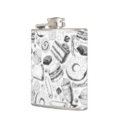 Köstliches Muster Flachmann (Links)