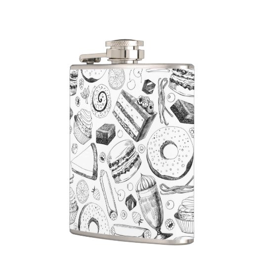 Köstliches Muster Flachmann (Links)