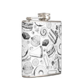 Köstliches Muster Flachmann (Rechts)