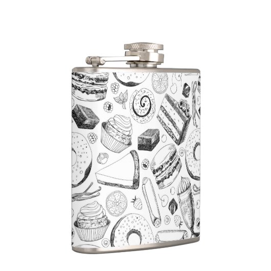 Köstliches Muster Flachmann (Rechts)