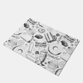 Köstliches Muster Fußmatte (Schrägansicht)