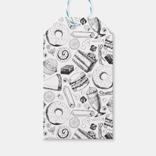 Köstliches Muster Geschenkanhänger (Vorderseite)