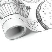 Köstliches Muster Geschenkpapier (Rolleneckpunkt)