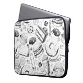 Köstliches Muster Laptopschutzhülle (Vorderseite Links)