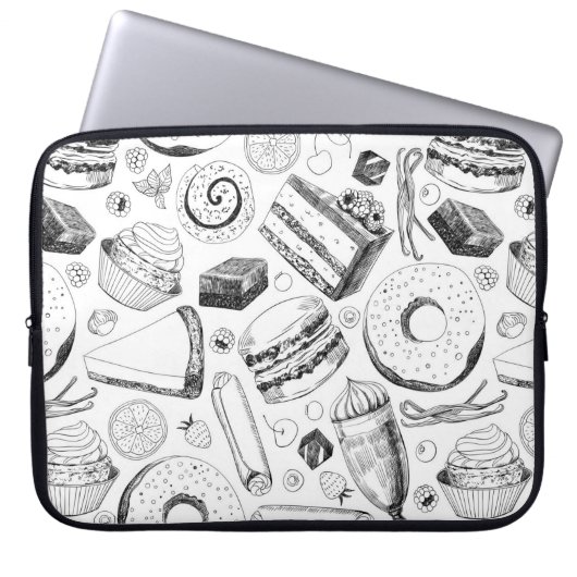 Köstliches Muster Laptopschutzhülle (Vorderseite)