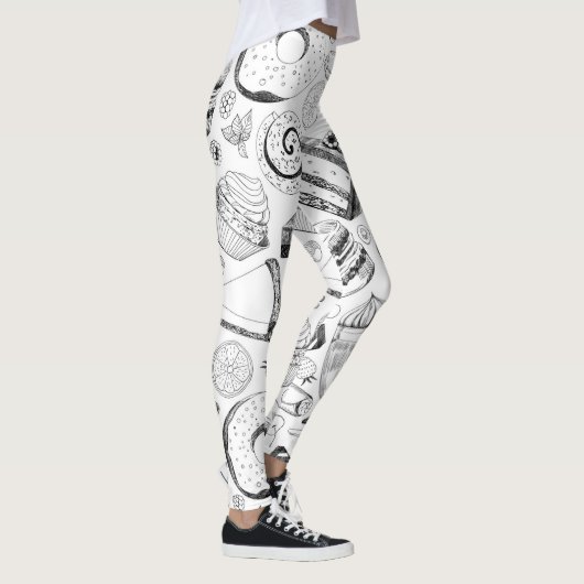 Köstliches Muster Leggings (Rechts)