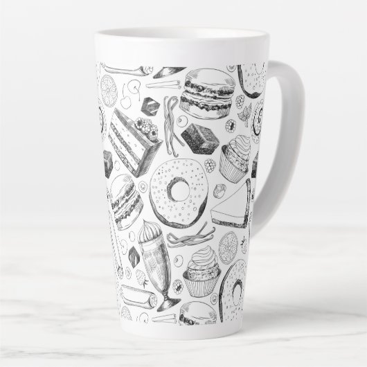 Köstliches Muster Milchtasse (Rechte Ecke)