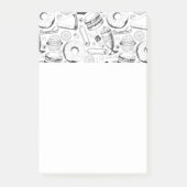 Köstliches Muster Post-it Klebezettel (Vorderseite)