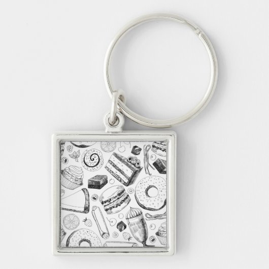 Köstliches Muster Schlüsselanhänger (Vorne)