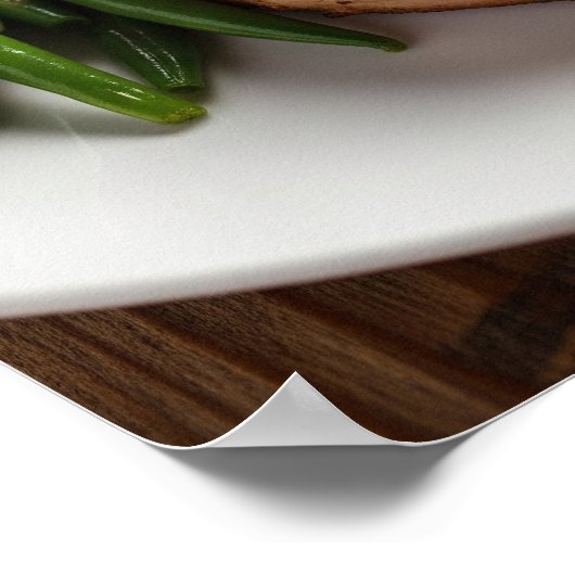 Köstliches Pork Chop Dinner Design Poster (Ecke)